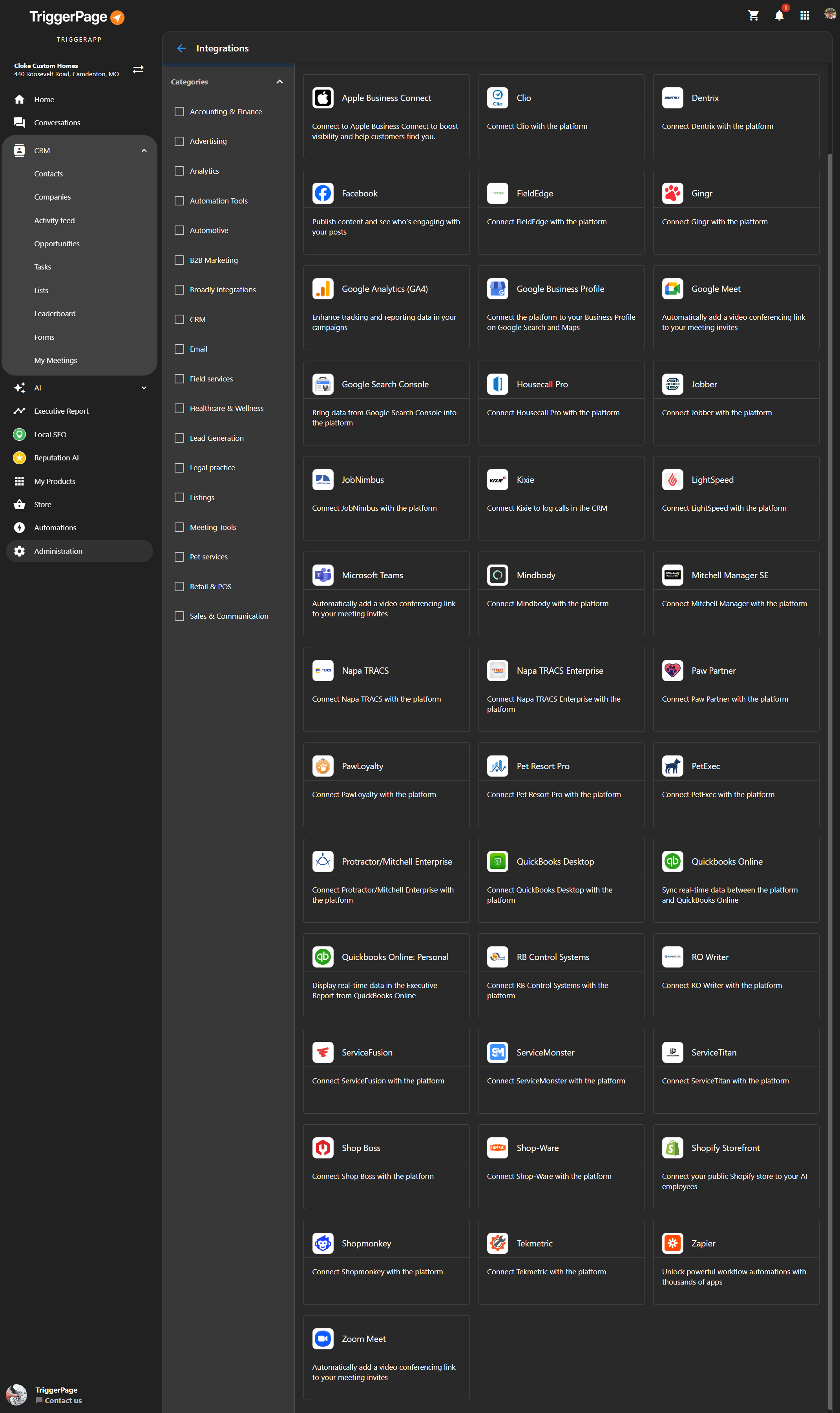 TriggerPortal integrations